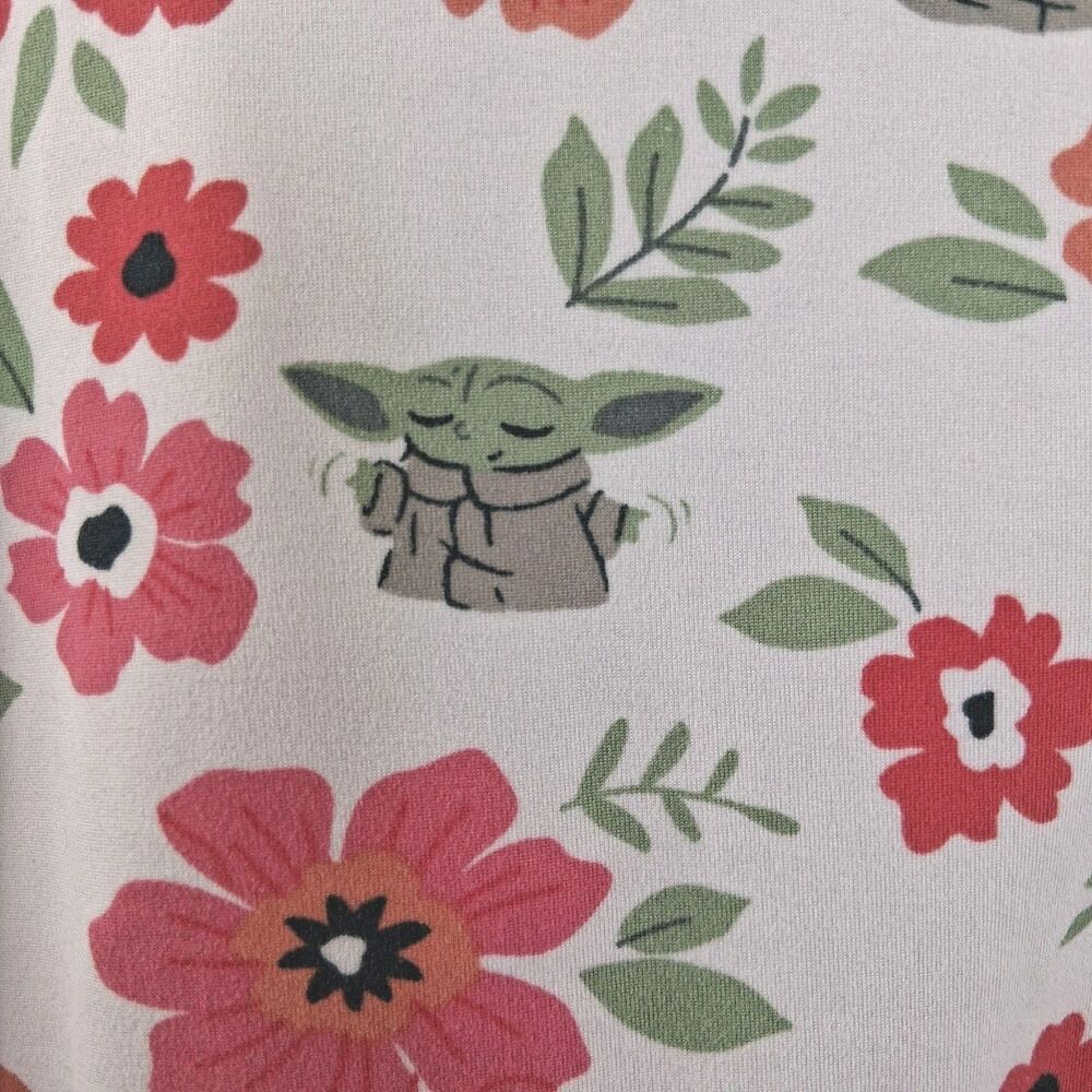 Star Wars Slumber Munki Munki The Child Yoda Women's Tank & Short Pajamas Size L - Picture 7 of 12